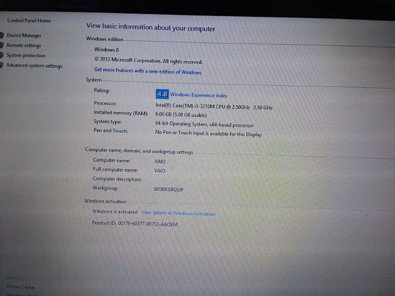 Core I5 6 GB ram White laptop 3