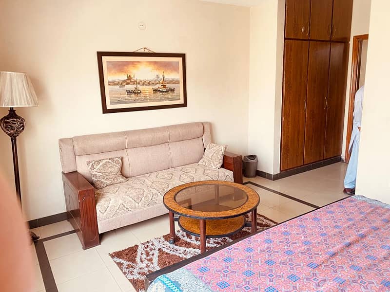 Perday 3 bed furnished flat available for rent bharia town phase 7 2