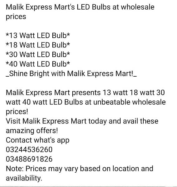 LED bulbs 13 watt 18 watt 30 watt 40 watt 1