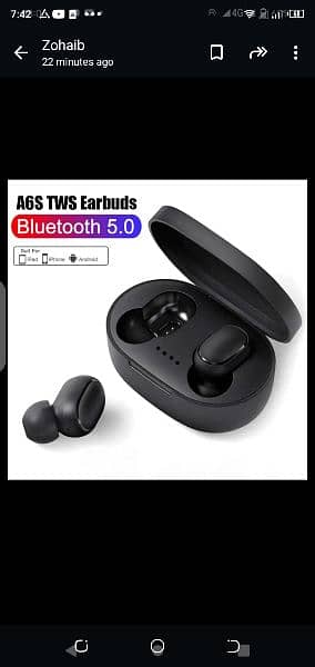 A6s Tws EARBUDS Bluetooth 5.0 0