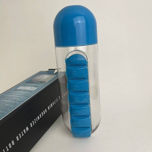 Portable Water bottle with built in pills/for medicines/camping/outdor 7