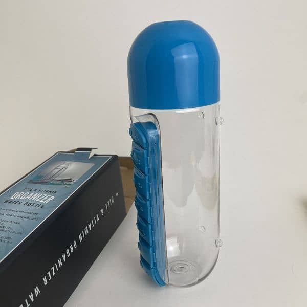 Portable Water bottle with built in pills/for medicines/camping/outdor 8