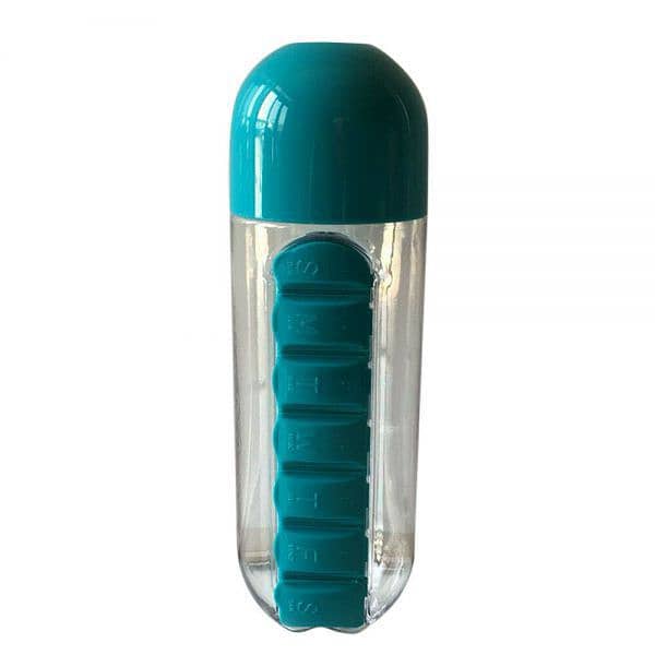 Portable Water bottle with built in pills/for medicines/camping/outdor 10