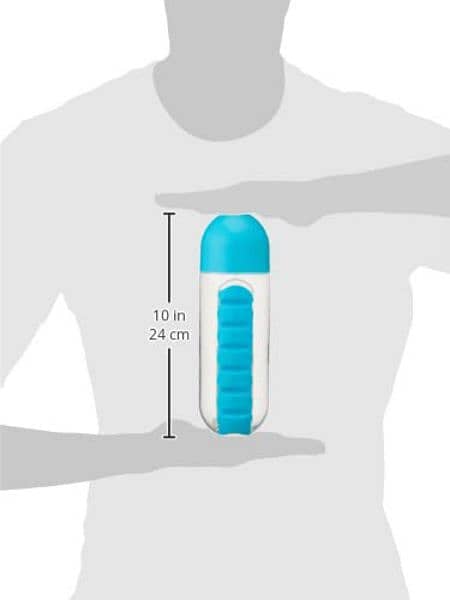 Portable Water bottle with built in pills/for medicines/camping/outdor 16
