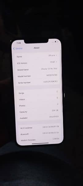 Iphone 12 pro max 256 GB PTA Approved 1