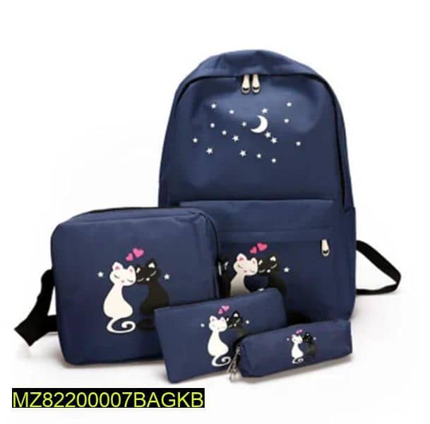 4pc casual backpack 0