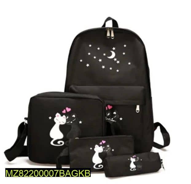 4pc casual backpack 2