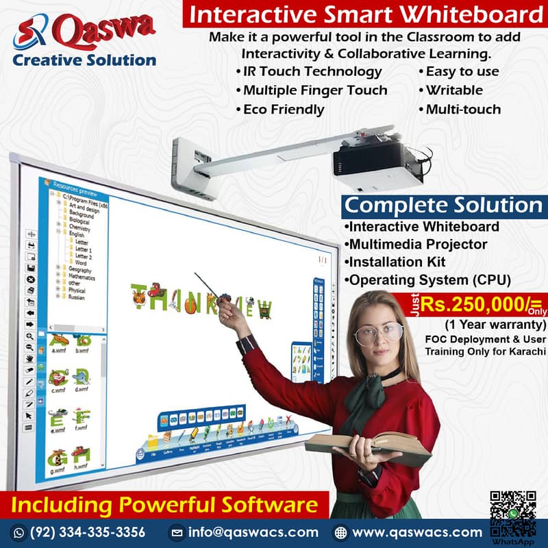 Smart Board, Interactive Whiteboard, Interactive IFP, Touch Display 17