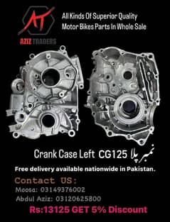 Crank Case Left Genuine CG125