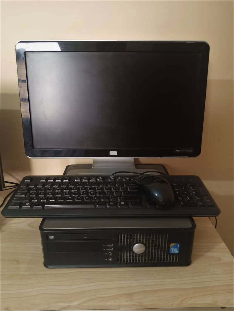 Dell Intel Core 2 Duo CPU with HP High Display color LCD 19 inches 0