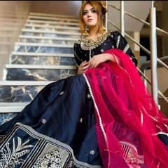 New design beautiful fancy Eid Wedding and party wear maxi collection