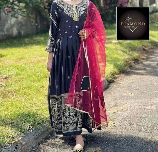 New design beautiful fancy Eid Wedding and party wear maxi collection 5