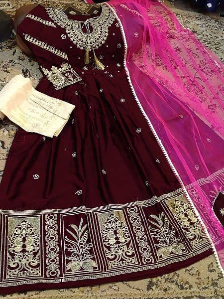 New design beautiful fancy Eid Wedding and party wear maxi collection 8