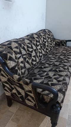 seven seater sofa set pure sheesham wood , no damage,