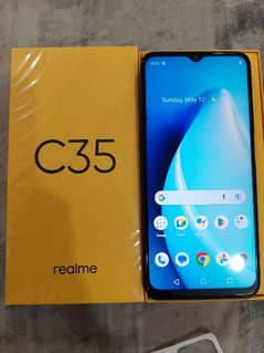 Realme C35 with 6 month warranty 10/10 condition dual sim pta approved