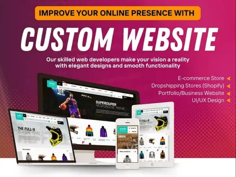 website development, website design, shopify development graphic desig 1