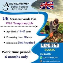 UK Seasonal Worker Visa Limited Seats Available