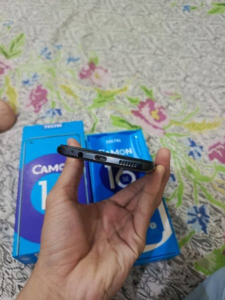 Tecno camon 16 (6/128) Ram with box and charger lush condition 1
