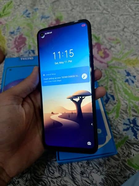 Tecno camon 16 (6/128) Ram with box and charger lush condition 2