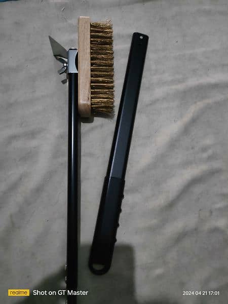 Pizza Oven Cleaning Brush with scrapper BBQ Grill Cleaning 1