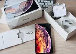 Apple iphone xs max 256GB Full Boxmy whtsp number 03415970320