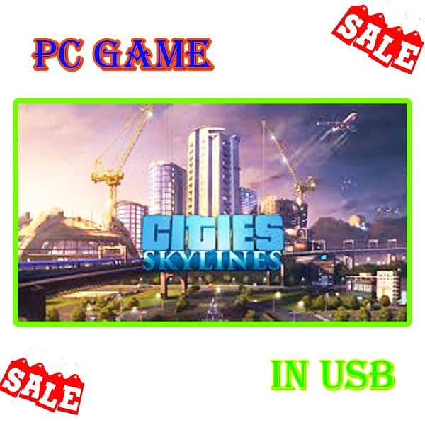 Cities Skylines Pc game in Usb 0