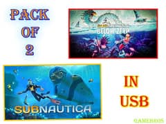 Pack of 2 Subnautica and Subnautica below zero In usb