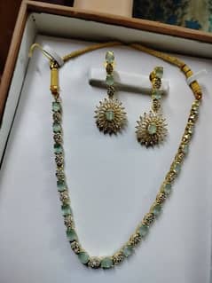 earrings and necklace new condition