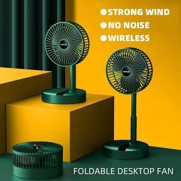 Rechargeable Foldable Desktop Fan 0