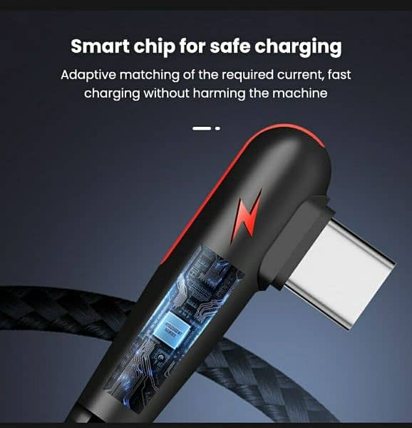 fast charging cable 90 degree good for gaming 5