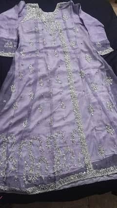 lilac party wear maxi , wored once only