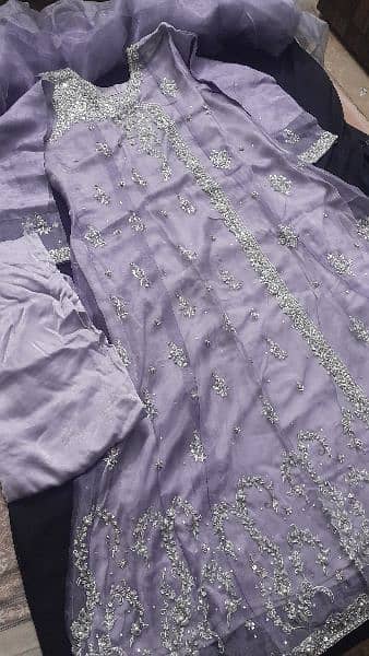 lilac party wear maxi , wored once only 1