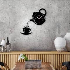 Coffee Cup Teapot Decorative Kitchen Wall Clocks Living Room Dining Ro