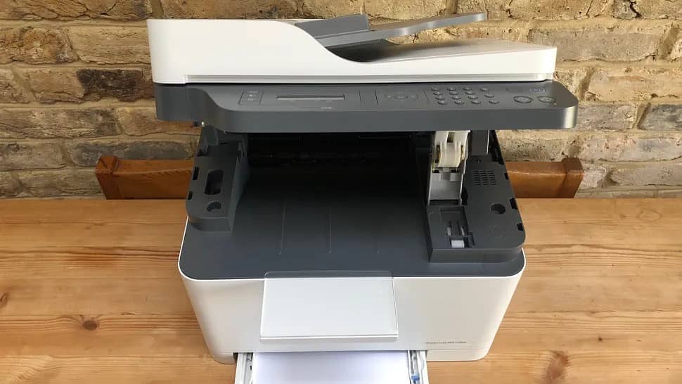 HP colour laser 179 fnw.  Imported machine  Multifunctional 9