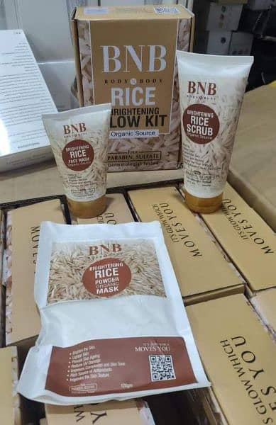 BNB Korean Rice Brightening Glow Kit 3 in 1 4