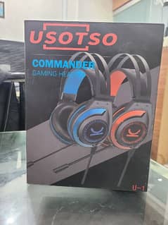 USO TSO RGB Gaming Headset for ipad, Computer with stereo connector