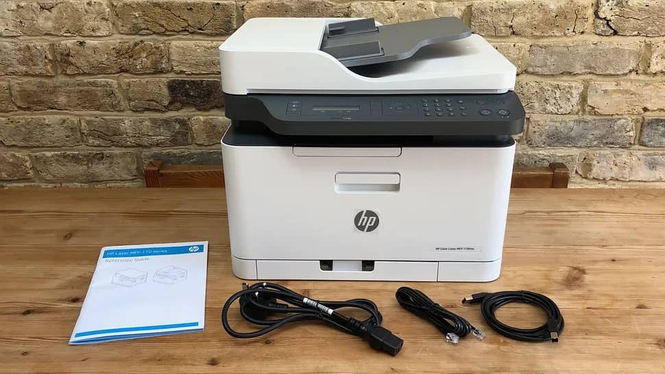 HP colour laser 179 fnw.  Imported machine  Multifunctional 12