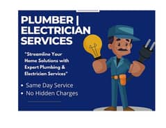 Electrician and Plumbering services fast `