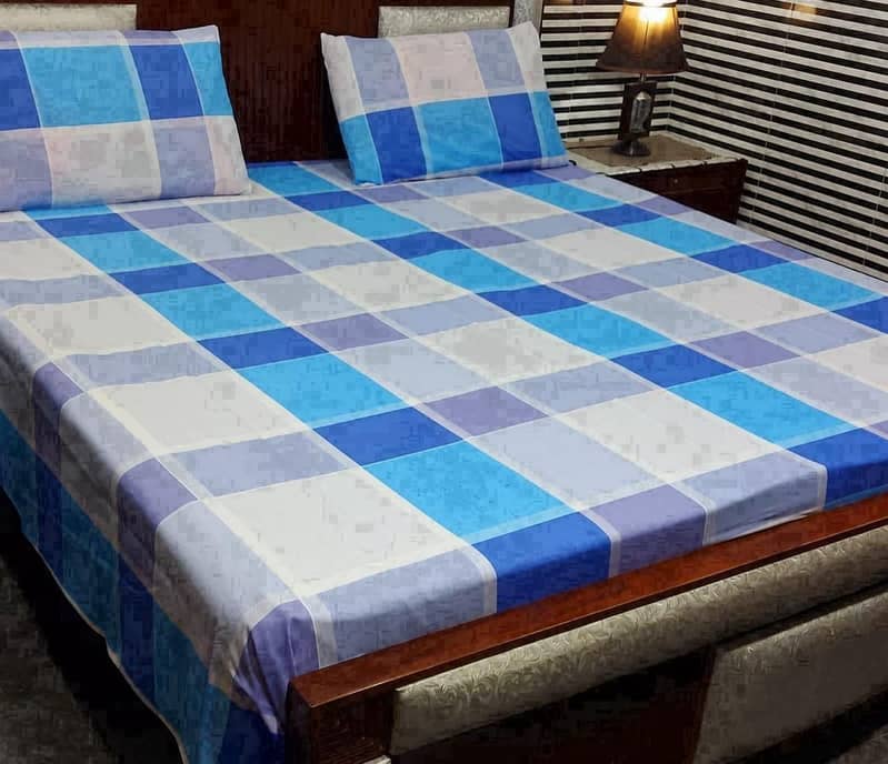 Double Bedsheets With 2 Pillow Cover's, Granted Colours, Ready To Bed 9