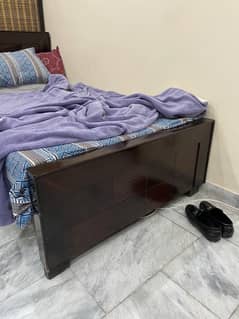 Single Bed with Mattress for sale in Model To wn Lhr