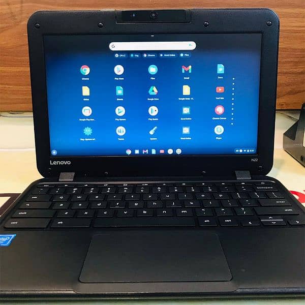 Lenovo N22 Chromebook|6th Gen|4GB,16GB|Rotatable Camera|Playstore| 6