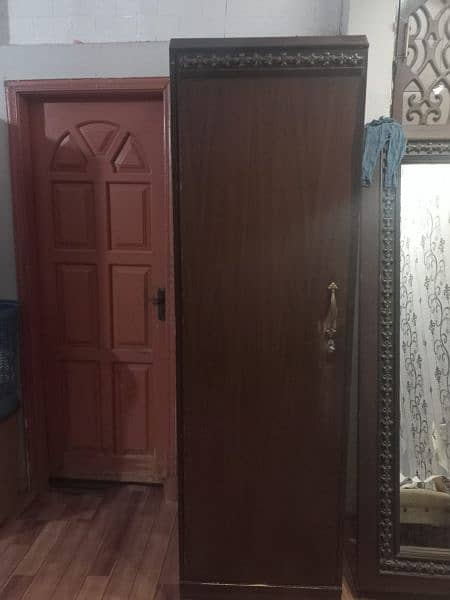 used wooden (akhrot) bed room set for sale 3