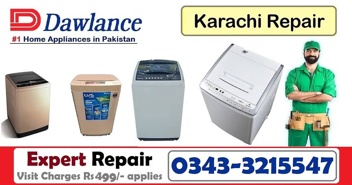 Dawlance Karachi Experts Fully Automatic Washing Machine Work@Home 0
