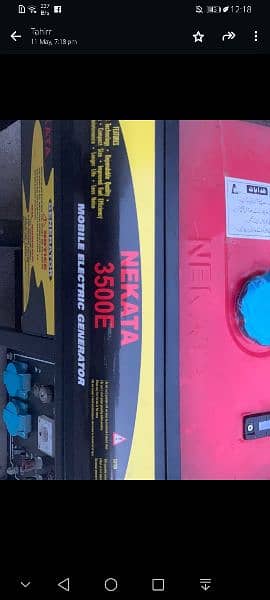 nekata 3500 e generator for sale 10 by 10 condition 0