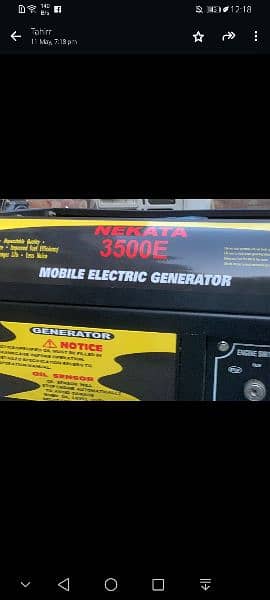 nekata 3500 e generator for sale 10 by 10 condition 3