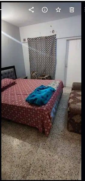 2 bed  flat block 6 gulshan e iqbal 1