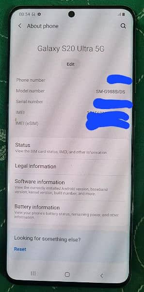 SAMSUNG Galaxy S20 Ultra 5G 12/128, Dual Sim official PTA 1