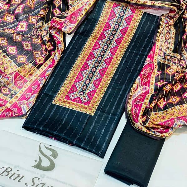 Bin Saeed 
 Printed 3pc Collection
Same as Original 
    Fabric Lawn 7