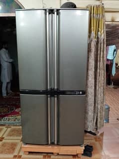 Sharp double door refrigerator 0