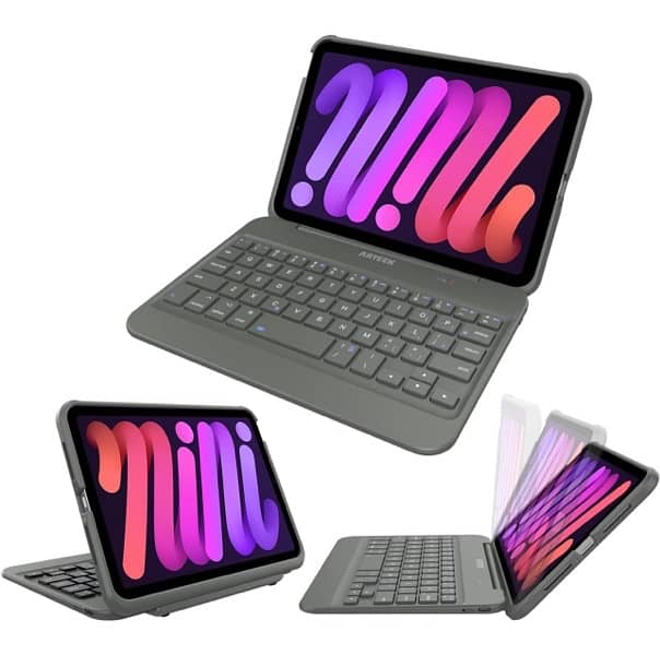 Arteck Bluetooth shockproof Keyboard Case for iPad Mini 6, 8.3-inch 7